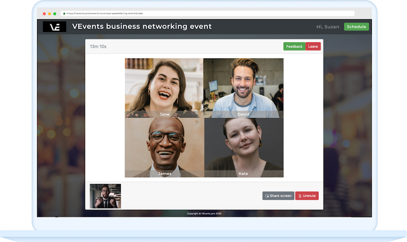 Business Networking and Conference Platform Software - VEvents